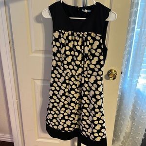 Black and cream a-line dress from Anthropologie. Size 6